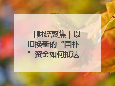 财经聚焦｜以旧换新的“国补”资金如何抵达消费者？